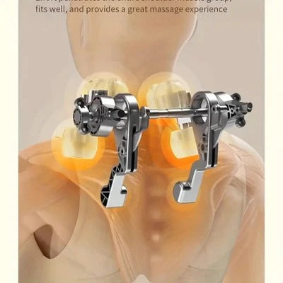 جهاز تدليك الرقبة والكتف الكهربائي من لوليكس – شياتسو مع حرارة لتخفيف التوتر والآلام