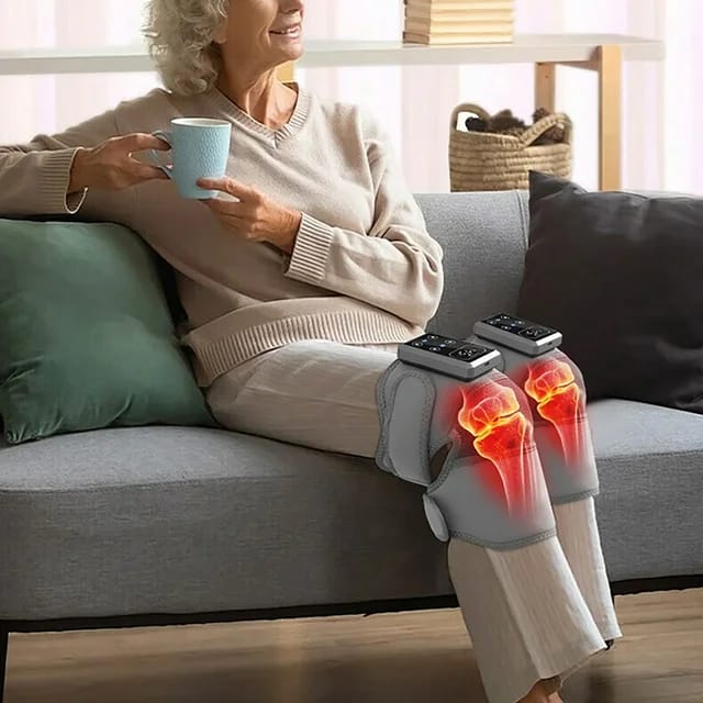 جهاز تدليك الركبة اللاسلكي بالاهتزاز والحرارة – لتخفيف آلام المفاصل وتحسين الدورة الدموية
