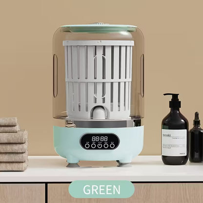 غسالة ميني محمولة بغطاء شفاف وشاشة ديجيتال – سعة 2.5 كجم – 25 سم